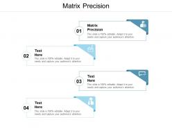 Matrix precision ppt powerpoint presentation icon outline cpb