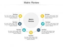 Matrix review ppt powerpoint presentation styles clipart images cpb