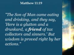 Matthew 11 19 a friend of tax collectors powerpoint church sermon