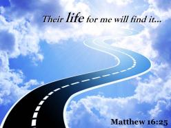 Matthew 16 25 their life for me will find powerpoint church sermon