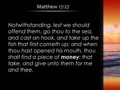 Matthew 17 27 we may not cause offense go powerpoint church sermon