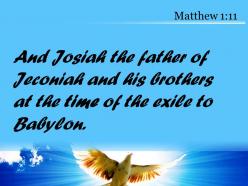 Matthew 1 11 the time of the exile powerpoint church sermon