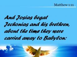 Matthew 1 11 the time of the exile powerpoint church sermon