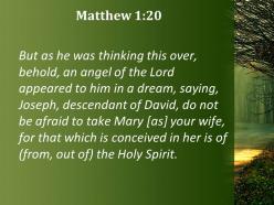 Matthew 1 20 what is conceived in her powerpoint church sermon