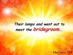 Matthew 25 1 lamps and went out to meet powerpoint church sermon