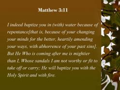 Matthew 3 11 you with the holy spirit powerpoint church sermon