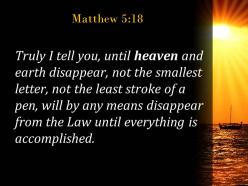 Matthew 5 18 the law until everything is accomplished powerpoint church sermon