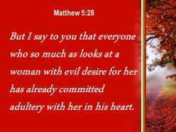 Matthew 5 28 you that anyone who looks powerpoint church sermon