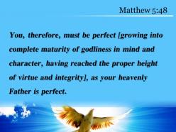 Matthew 5 48 your heavenly father is perfect powerpoint church sermon