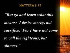 Matthew 9 13 i have not come to call powerpoint church sermon