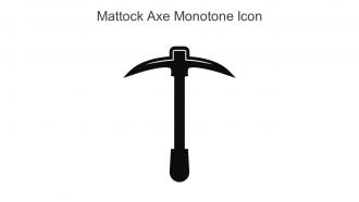 Mattock Axe Monotone Icon In Powerpoint Pptx Png And Editable Eps Format