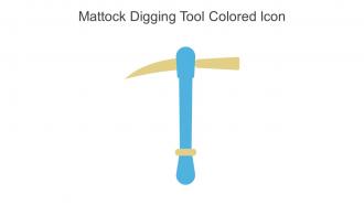 Mattock Digging Tool Colored Icon In Powerpoint Pptx Png And Editable Eps Format