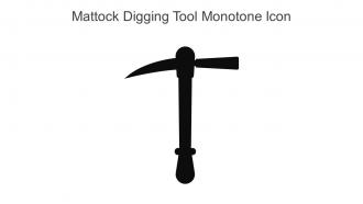Mattock Digging Tool Monotone Icon In Powerpoint Pptx Png And Editable Eps Format