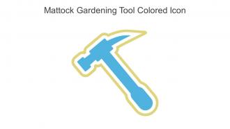 Mattock Gardening Tool Colored Icon In Powerpoint Pptx Png And Editable Eps Format