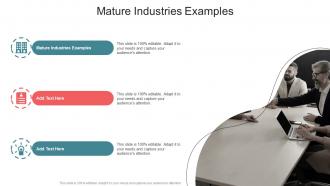Mature Industries Examples In Powerpoint And Google Slides Cpb