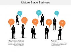 Mature stage business ppt powerpoint presentation gallery graphics tutorialscpb