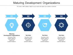 Maturing development organizations ppt powerpoint presentation model maker cpb