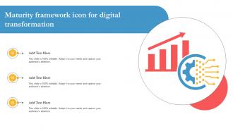 Maturity Framework Icon For Digital Transformation