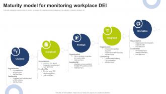 Maturity Model For Monitoring Workplace DEI