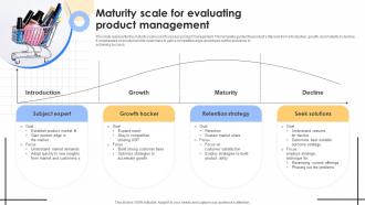 Maturity Scale For Evaluating Product Management