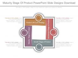 Maturity stage of product powerpoint slide designs download