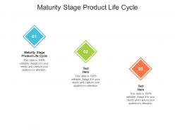 Maturity stage product life cycle ppt powerpoint presentation infographic template files cpb