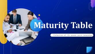 Maturity Table Powerpoint Ppt Template Bundles