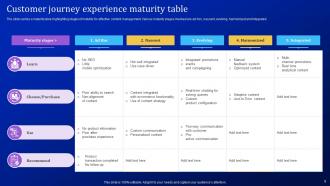 Maturity Table Powerpoint Ppt Template Bundles Professionally Impactful