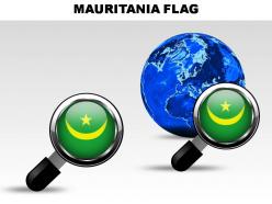 Mauritania country powerpoint flags