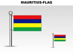 Mauritius country powerpoint flags