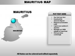 Mauritius country powerpoint maps