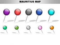 Mauritius country powerpoint maps