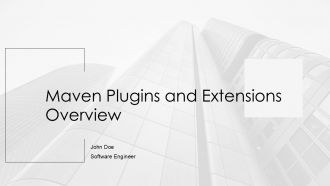 Maven Plugins And Extensions Overview PPT Outline AT
