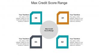 Max credit score range ppt powerpoint presentation visual aids cpb