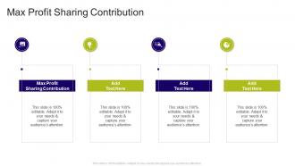 Max Profit Sharing Contribution In Powerpoint And Google Slides Cpb