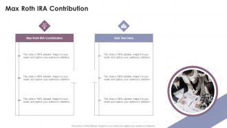 Max Roth IRA Contribution In Powerpoint And Google Slides Cpb