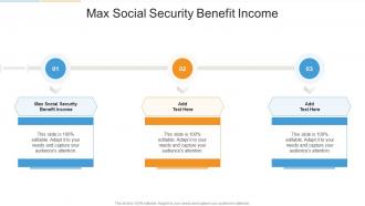 Max Social Security Benefit Income In Powerpoint And Google Slides Cpb