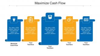 Maximize Cash Flow Ppt Powerpoint Presentation Summary Slide Portrait Cpb
