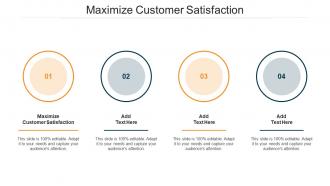 Maximize Customer Satisfaction Ppt Powerpoint Presentation Styles Introduction Cpb