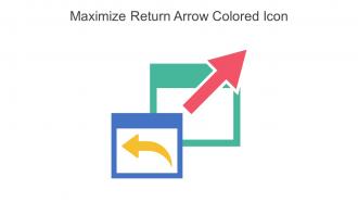 Maximize Return Arrow Colored Icon In Powerpoint Pptx Png And Editable Eps Format