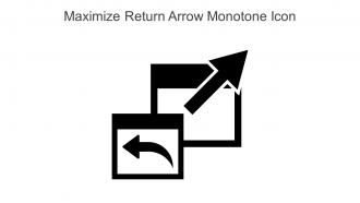Maximize Return Arrow Monotone Icon In Powerpoint Pptx Png And Editable Eps Format