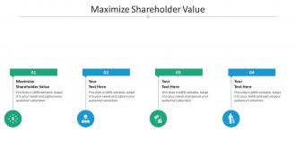 Maximize shareholder value ppt powerpoint presentation inspiration samples cpb