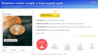 Maximizing Brand Reach Humorous Content Example To Boost Organic Reach Strategy SS