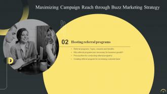 Maximizing Campaign Reach Through Buzz Marketing Strategy Powerpoint Presentation Slides Ideas Attractive