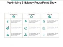 Maximizing efficiency powerpoint show