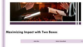 Maximizing Impact With Two Boxes PPT Sample AT