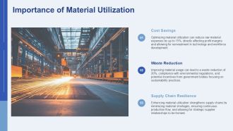 Maximizing Material Utilization In Manufacturing PPT PowerPoint AT Best