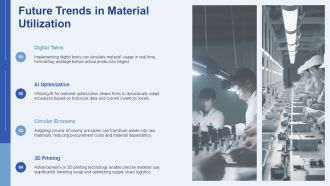 Maximizing Material Utilization In Manufacturing PPT PowerPoint AT Appealing