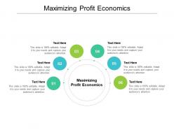 Maximizing profit economics ppt powerpoint presentation layouts icons cpb