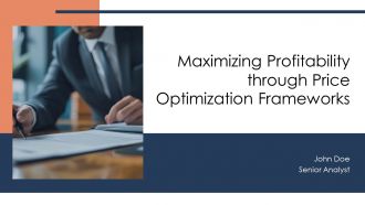 Maximizing Profitability Through Price Optimization Frameworks PPT Template AT